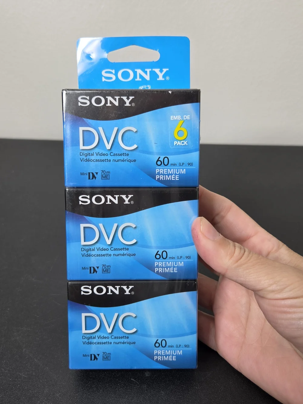 Sony DVC Digital Video Cassette 60min - Blue Packaging (6-Pack)
